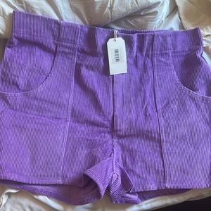 Hammies purple courderoy shorts BNWT